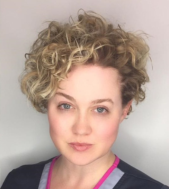 Short Hair Wavy Perm