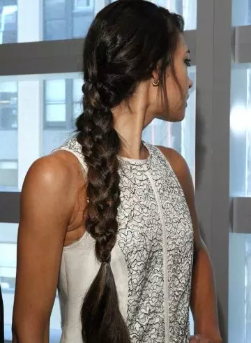 Sophisticated long braid edgy hairstyle for long hair