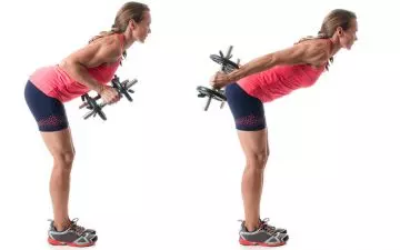 Tricep kickbacks exercise for flabby arms