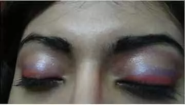 Perfect eye shadow look for gorgeous Bhartanyatam makeup