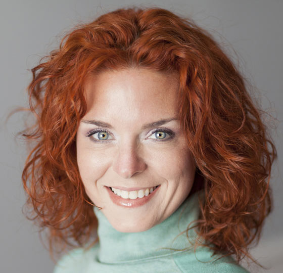 Shaggy red headed bob curly hairstyles for women over 40