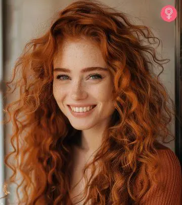 woman with auburn hair color