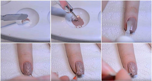Cable knit sweater 3D nail art design
