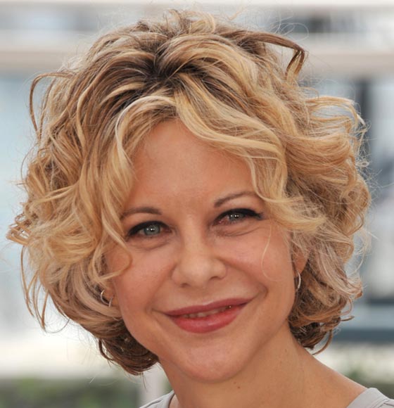Romantic curls bob hairstyle for women over 40