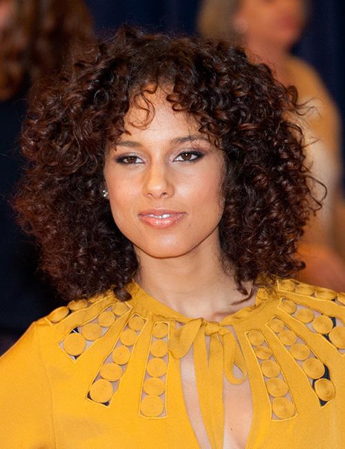 alicia keys natural curly hairstyles