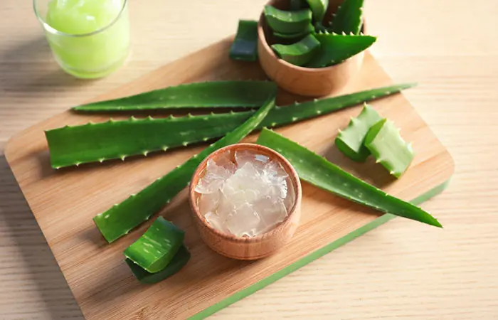 Aloe vera to remove tan from hands