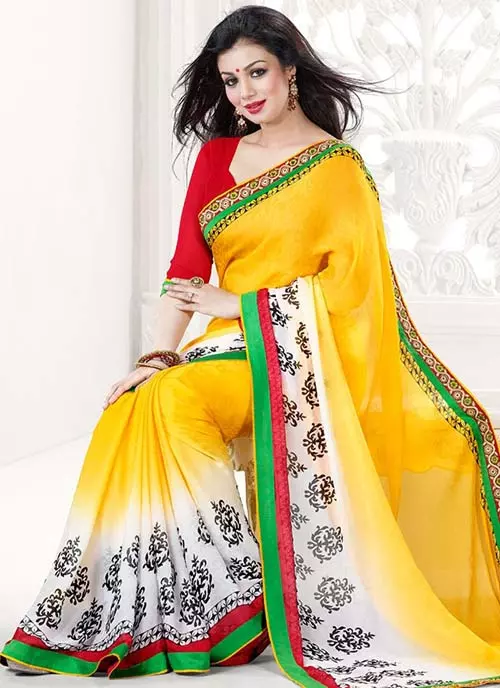 Bollywood Actress Ayesha Takia In Yellow Saree