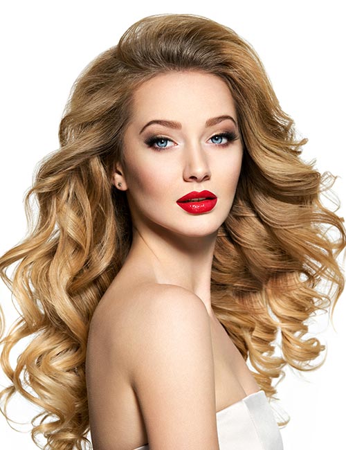 Big curls hairstyle for long hair
