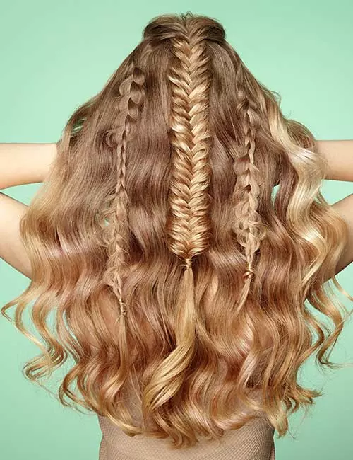 Boho braids hairstyle for long hair