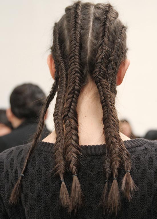 Box braids hairstyle for long hair