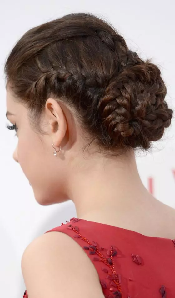 Braided bun is among the best office hairstyles for women