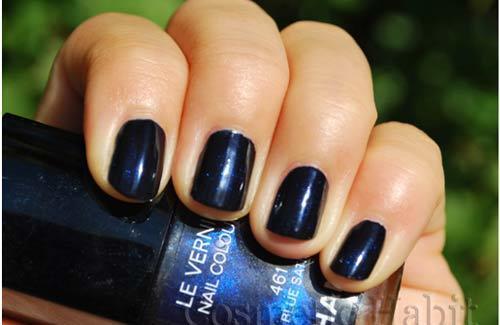 chanel blue satin nail polish swatch chanel blue satin nail polish swatch