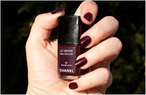 Chanel Nail Polish 2019 chanel rouge noir swatch