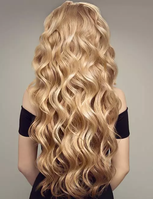 Defined curls hairstyle for long hair