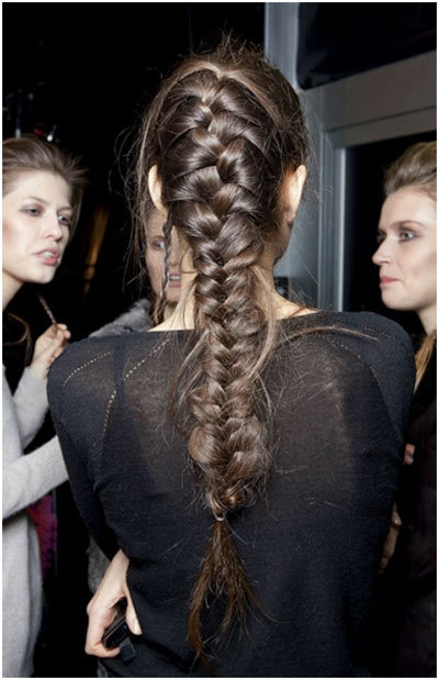 French braid hairstyle for long hair