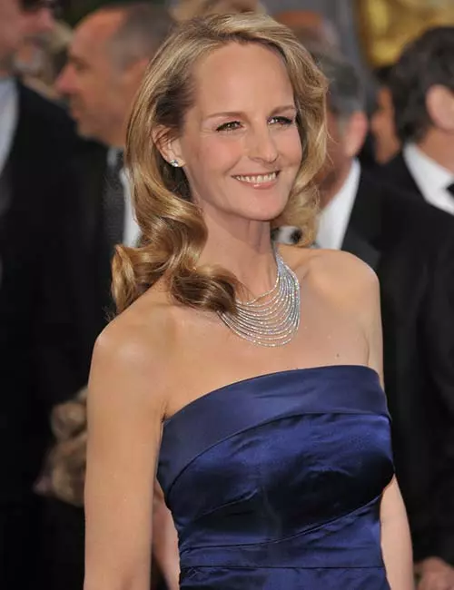 Helen Hunt's blowdried curl hairstyle
