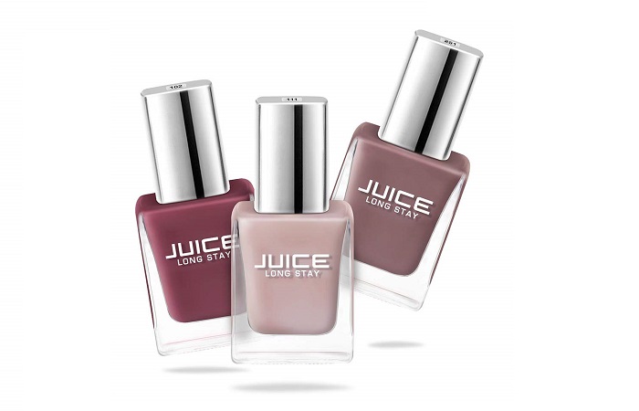 JUICE Long Stay Nail Polish – Pack of 3 (Sun Kissed / Dusty Coral / Camel NUDE)