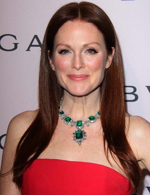 Julianne Moore's straight hairstyle