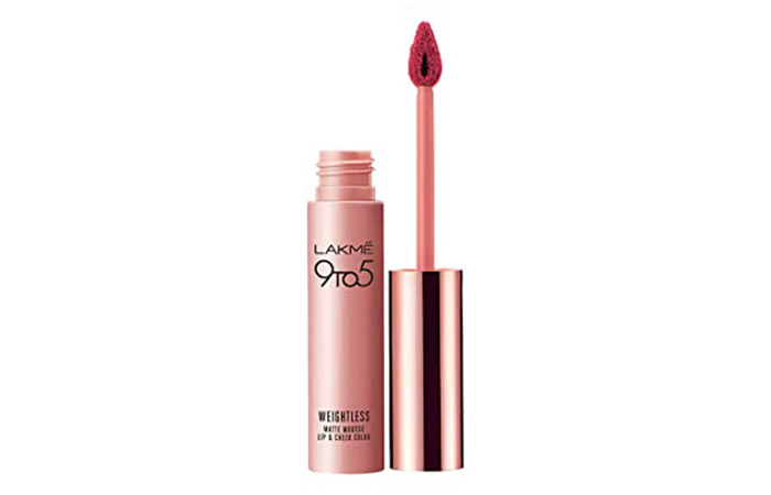 Lakme 9 To 5 Weightless Mousse Lipstick – Plum Feather