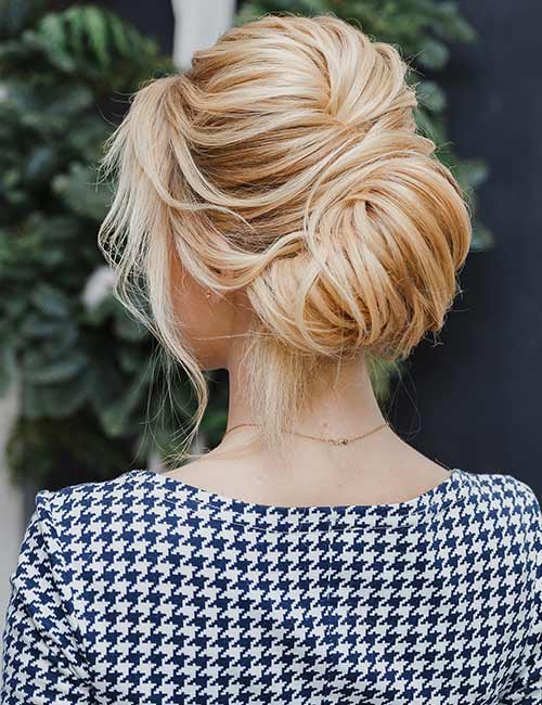 Modern French hairstyle for long hair