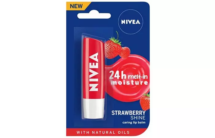Nivea 24h Melt-In Moisture Strawberry Shine Caring lip balm