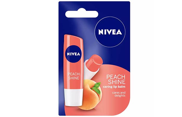 Nivea Peach Shine Caring Lip Balm