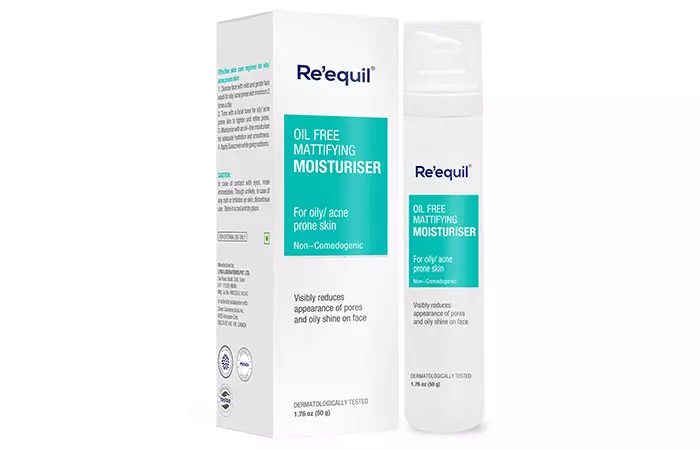 Re’equil Oil-Free Mattifying Moisturiser - Water-Based Moisturizers For Oily Skin