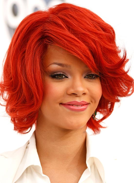 Hollywood star Rihanna's hairstyle