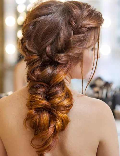 Romantic braid hairstyle for long hair