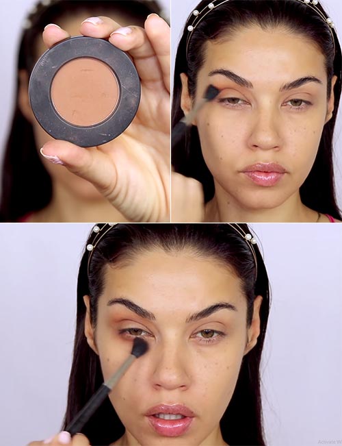 Step 3 of applying eyeshadow
