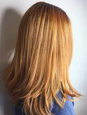 Strawberry blonde hair color for warm-toned pale skin