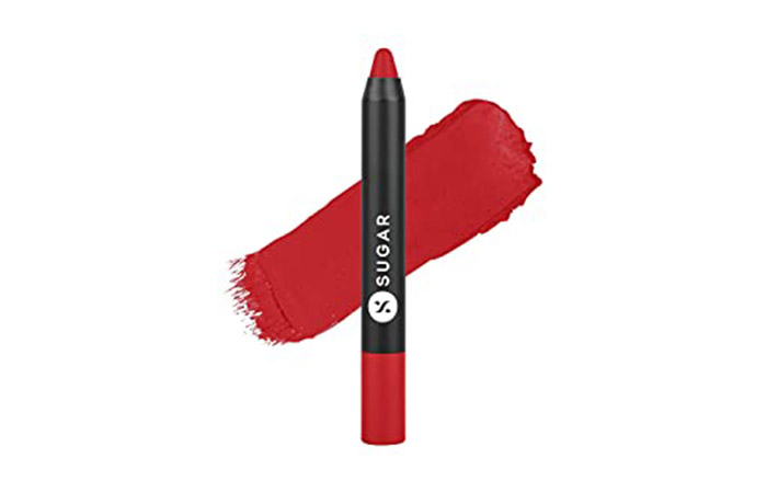 Sugar Cosmetics Matte As Hell Crayon Lipstick – 05 Rose Dawson (Rose Pink)