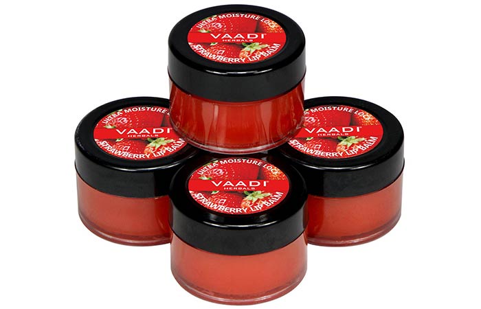 Best For Treating Discoloration Vaadi Herbals Strawberry Lip Balm