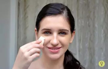 Apply cream foundation using a makeup sponge or brush