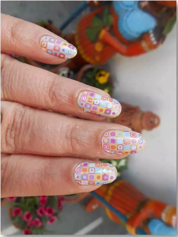 Manicure looks for full nail water decals
