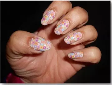 Manicure full nail water decals art design