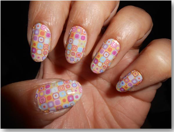 Manicure full nail water decals art