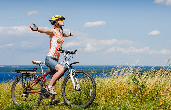 Cycling benefits to reduce stress