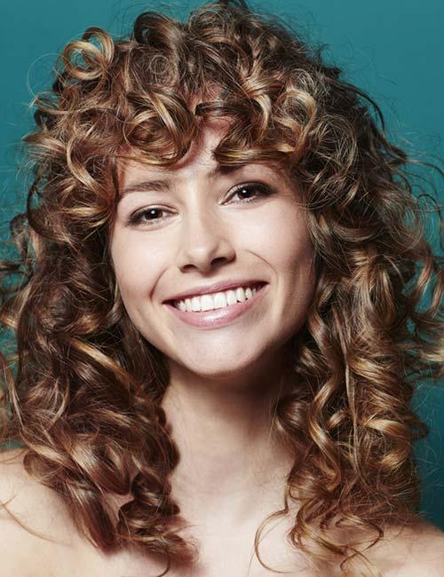 Curly Bang Hairstyles