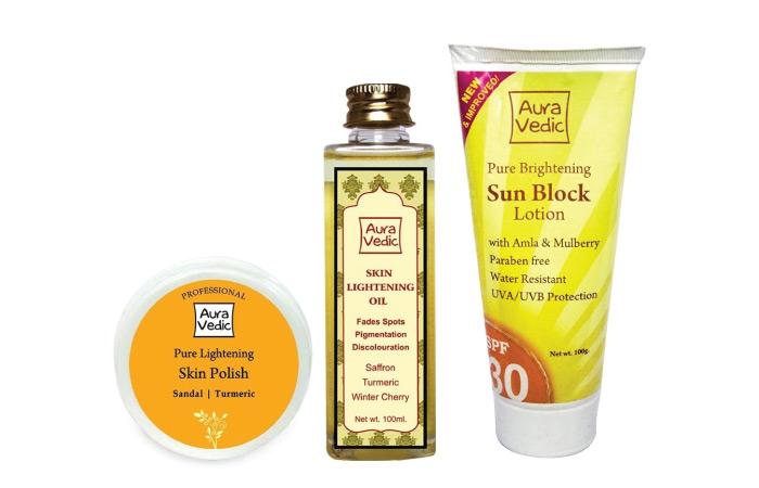 Auravedic Pure Brightening Whitening Radiance Sunblock Lotion SPF 30