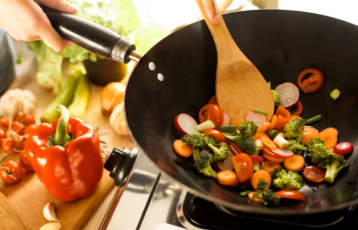 Stir fried veggies to lose weight in your face