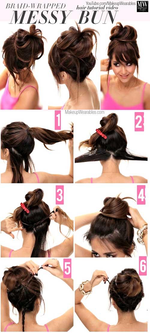 20 Stunningly Easy DIY Messy Buns