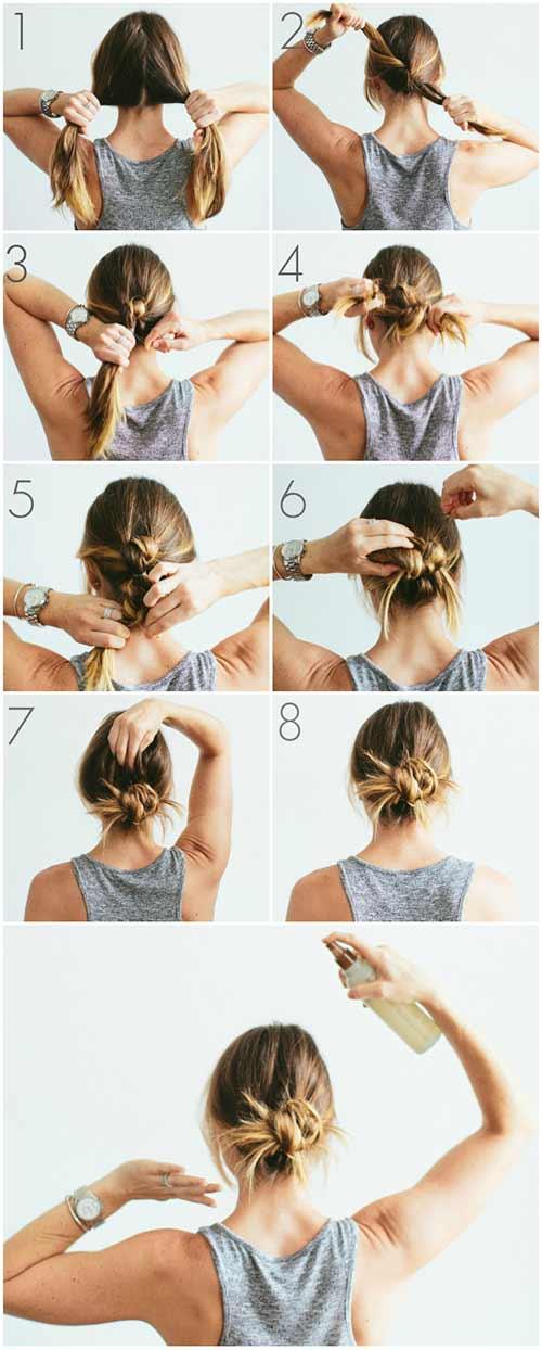 How To Tie Long Hair Into A Bun Howtocx How To Tie Long Hair Into A Bun Howtocx