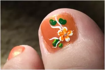 Stamping nail art for toes