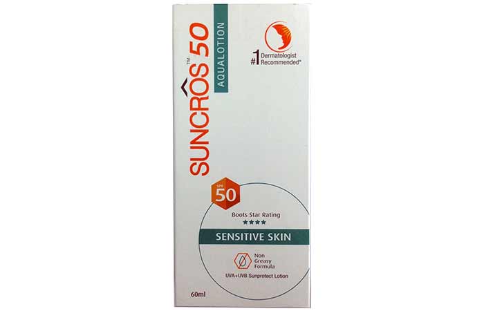 Best Sunscreens In India - Suncros 50 Aqualotion SPF 50 