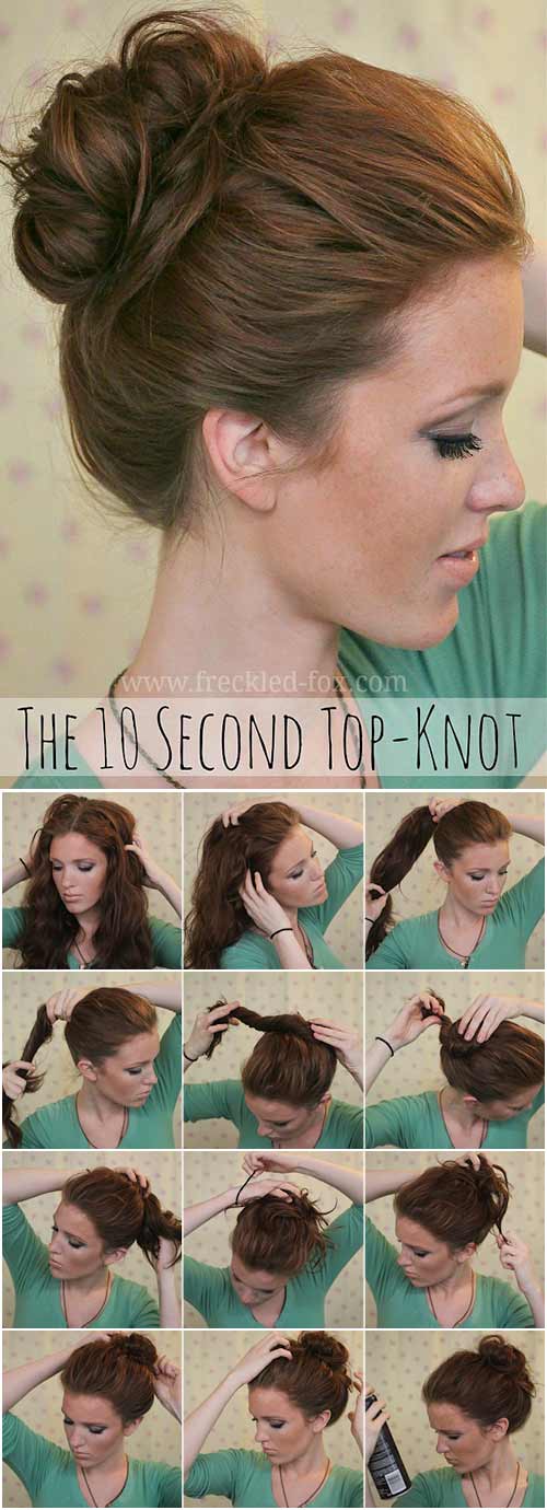 The 10-second top knot