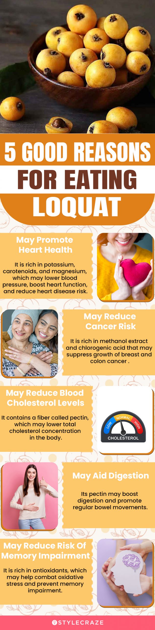 5 good reasons for eating loquat (infographic)