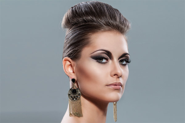 Bouffant formal hairstyle for long hair