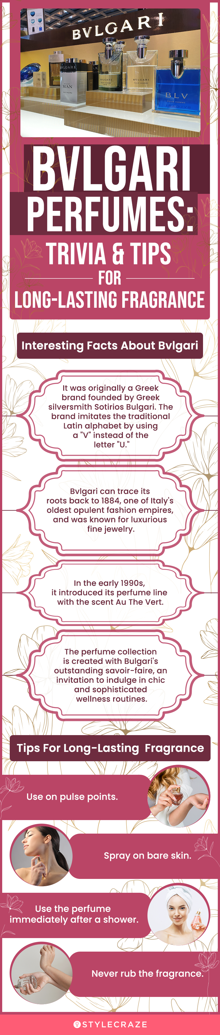 Bvlgari Perfumes- Trivia & Tips For Long-Lasting Fragrance