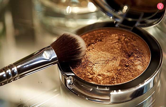 Mix in bronzer as a way to make your foundation darker